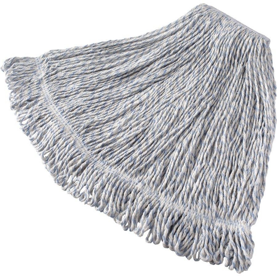 Rubbermaid Commercial 1' Headband Finish Wet Mop - Large - Antimicrobial - Synthetic Yarn - 1 Each 