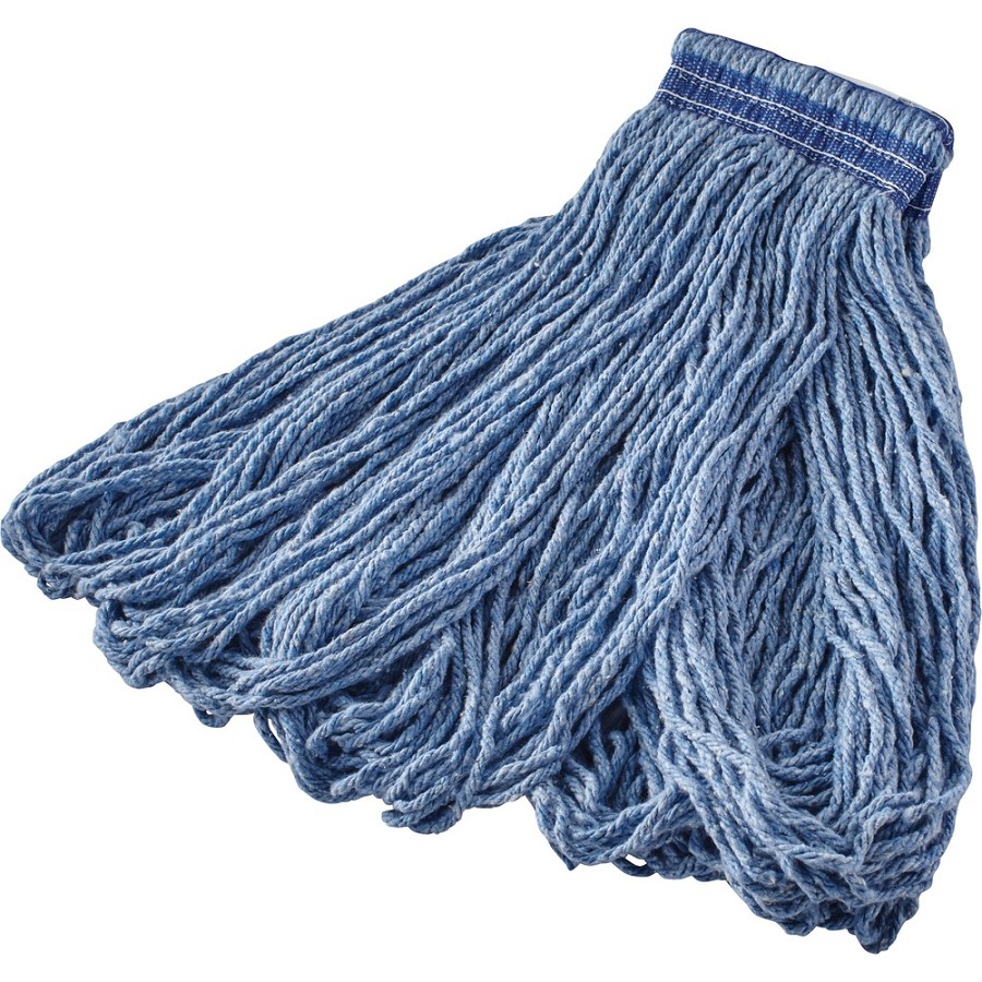 Rubbermaid Commercial Universal Headband Blend Wet Mop - Cotton, Synthetic Yarn, Woven - 12 / Carton 