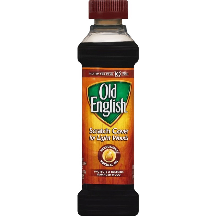 Old English Scratch Cover Polish - 8 fl oz (0.3 quart) - Brown - 6 / Carton 