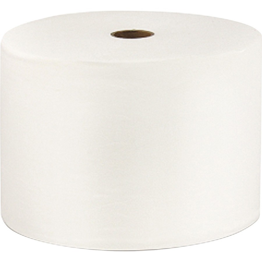 LoCor Bath Tissue - 2 Ply - 3.85' Width x 4.05' Length - 1500 Sheets/Roll - White - Fiber - 18 / Carton 