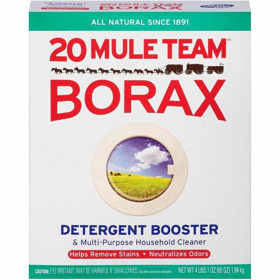 BORAX All Natural Laundry Booster - pH Balanced - Natural - 4 / Carton 