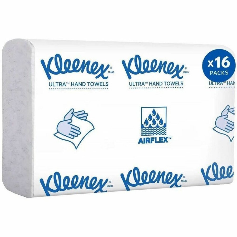 Kleenex Reveal Multifold Paper Towels - Multifold - 7.50' Width x 9.40' Length - Embossed Kleenex Brand Logo - White - 150/Pack - 1 Carton 