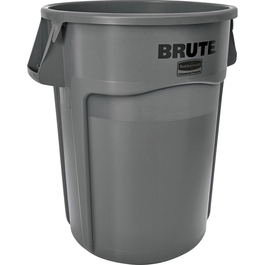 Rubbermaid Commercial Brute 44-Gallon Vented Utility Containers - 44 gal Capacity - Round - Water Resistant, Crack Resistant, Reinforced, UV Coated, Damage Resistant, Warp Resistant, Water Resistant, Durable, Handle, Heavy Duty - 31.5' Height x 24' Diamet 
