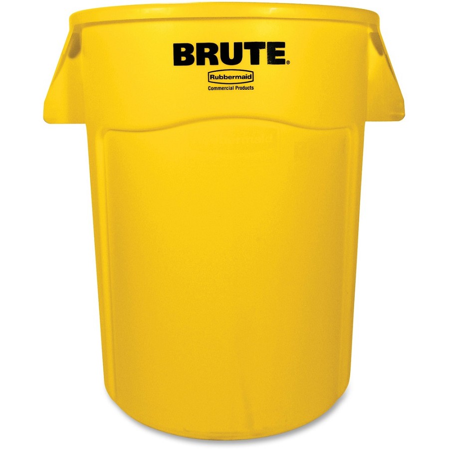 Rubbermaid Commercial Brute 44-Gallon Vented Utility Containers - 44 gal Capacity - Round - Water Resistant, Crack Resistant, Reinforced, UV Coated, Damage Resistant, Warp Resistant, Water Resistant, Durable, Handle, Tear Resistant - 31.5' Height x 24' Di 