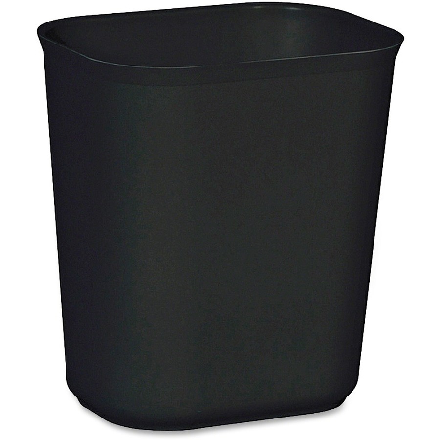 Rubbermaid Commercial 14 QT Fire-Resistant Wastebaskets - 3.50 gal Capacity - Rust Resistant, Chip Resistant, Long Lasting, Dent Resistant - 12.3' Height x 8.3' Width x 11.1' Depth - Fiberglass - Black - 6 / Carton 