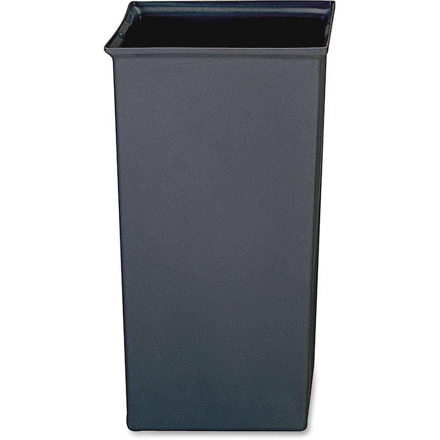 Rubbermaid Commercial 35G Ranger Rigid Liner - 24.50 gal Capacity - 28.50' Length x 16.25' Width x 16.25' Depth - Gray - Plastic - Waste Disposal - 4 / Carton 