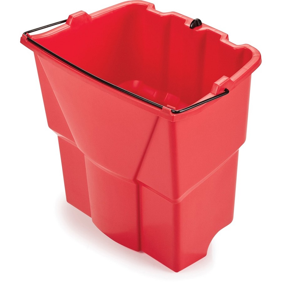 Rubbermaid Commercial WaveBrake 18 QT Dirty Water Bucket - 4.50 gal - 14' x 9.8' - Plastic - Red - 1 Each 