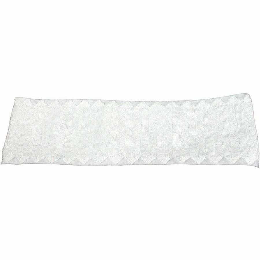 Genuine Joe Single-use Microfiber Pad - 18.25' Height x 4.10' Width19.25' Length - Durable, Scratch-free - MicroFiber - White - 3/Pack - 3 / Carton 