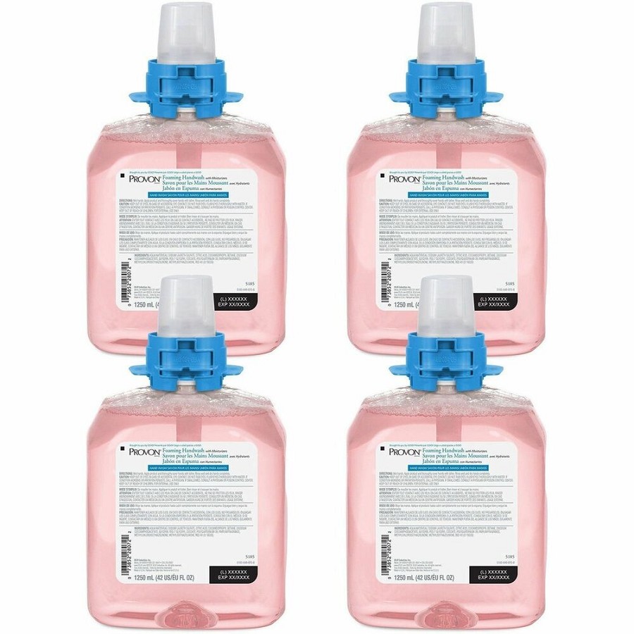 Provon FMX-12 Refill Foaming Handwash - Cranberry Scent - 1.32 quart - Kill Germs - Hand, Skin - Moisturizing - Pink - Rich Lather, Bio-based - 4 / Carton 