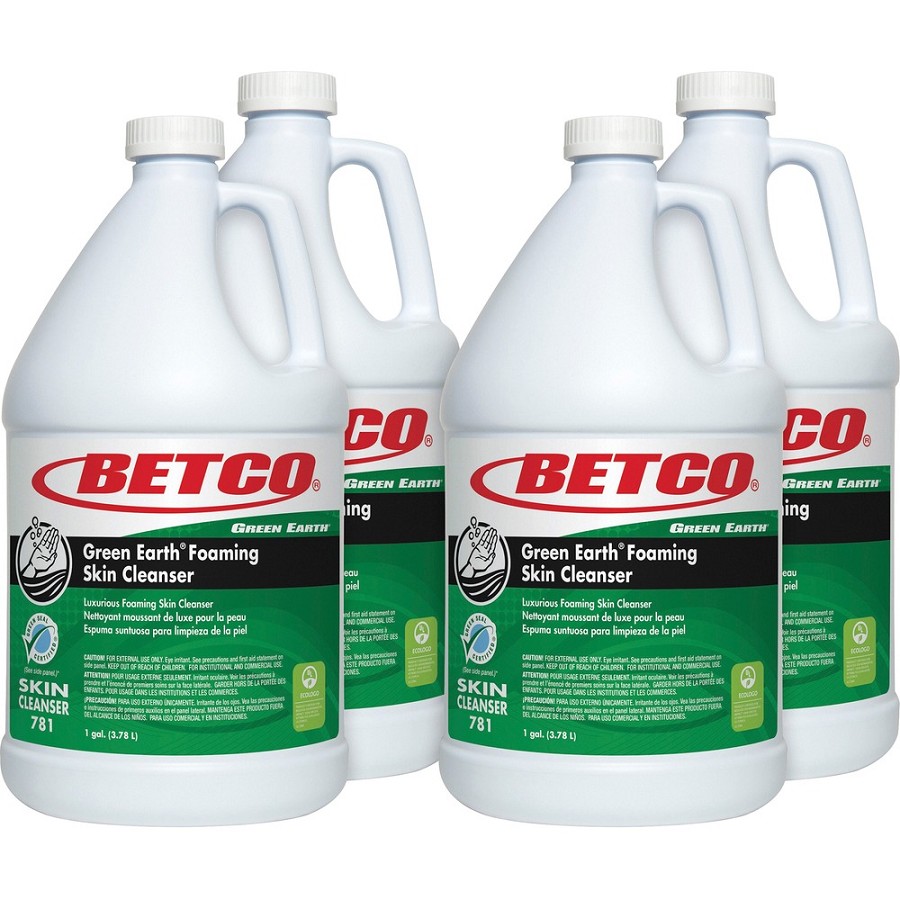 Betco Green Earth Foaming Skin Cleanser - Foam - 1 gal - Citrus - Applicable on Hand - Moisturising, Non-irritating - 4 / Carton 