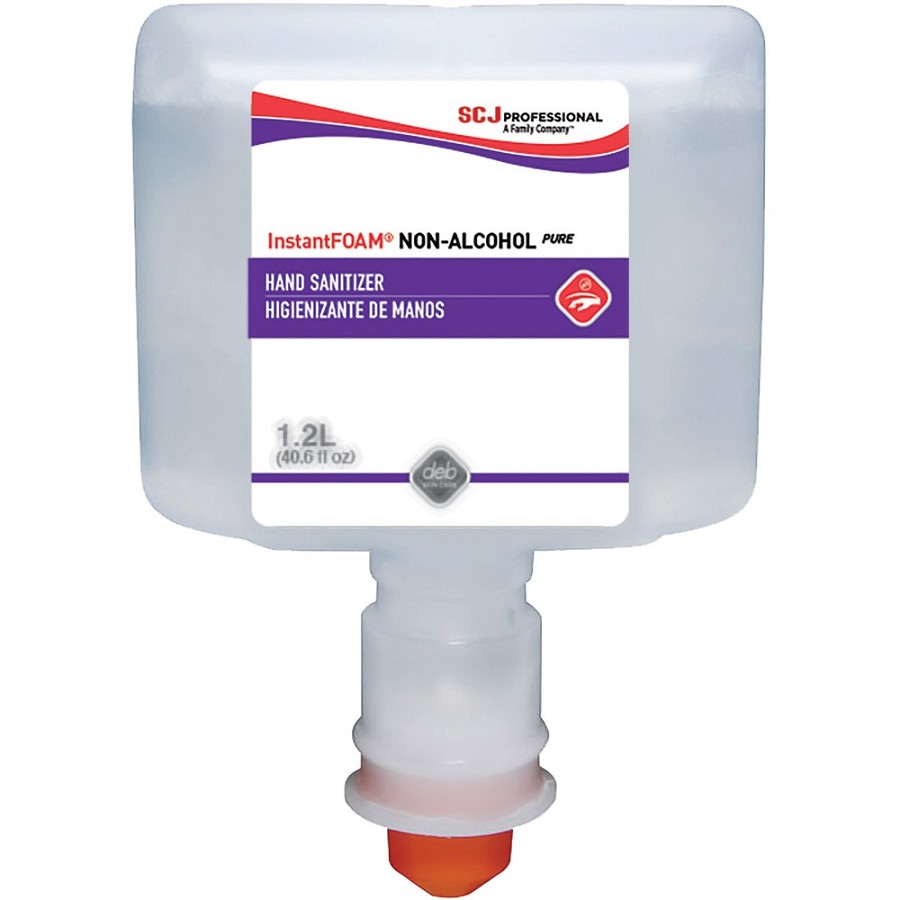SC Johnson Hand Sanitizer Foam Refill - 1.27 quart - Kill Germs - Hand - Clear - Non-drying, Dye-free, Unscented, Anti-irritant, Drip-free, Splash Resistant - 3 / Carton 