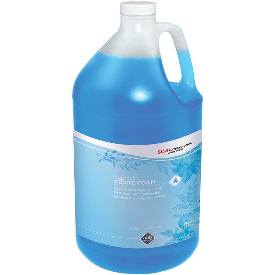 SC Johnson Fresh Apple Refill Foam Hand Soap - Fresh Apple Scent - 1 gal - Dirt Remover - Hand - Moisturizing - Blue - Anti-irritant, Non-drying - 1 Each 