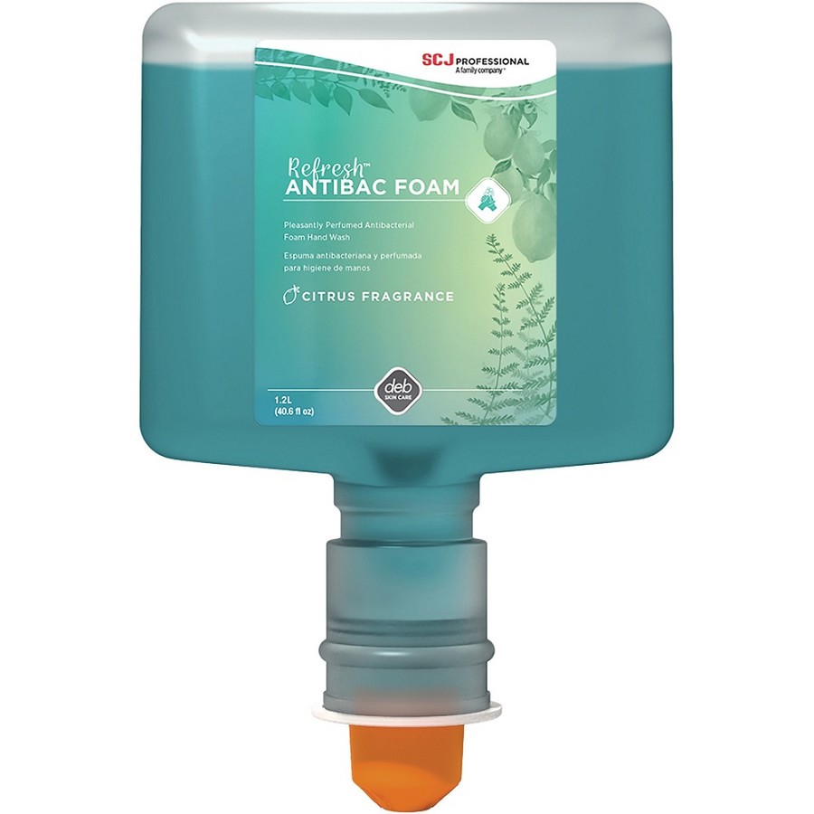 SC Johnson Antibacterial Foam Hand Soap for TouchFREE Ultra Dispensers - 1.27 quart - Bacteria Remover - Hand - Moisturizing - Antibacterial - Green - Non-drying - 3 / Carton 