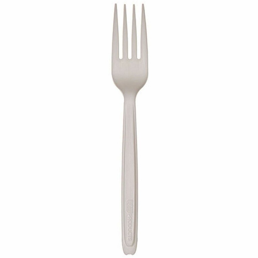 Eco-Products Cutlerease Dispensable Forks - Fork - 1 x Fork - White - 960 / Carton - TAA Compliant 