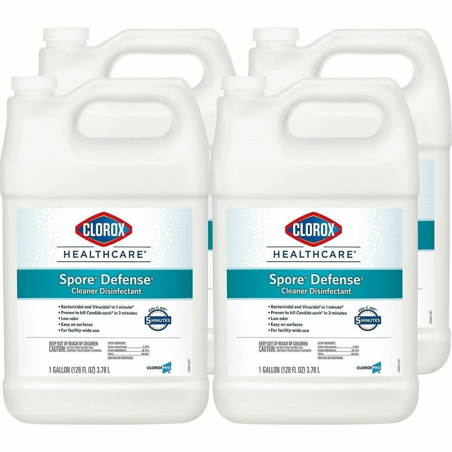 Clorox Healthcare Spore10 Defense Cleaner Disinfectant Refill - For Multi Surface, Multipurpose - Ready-To-Use - Liquid - 128 fl oz (4 quart) - Recommended For: Spore Remover, Bacteria Remover, Virus Remover, Fungi Remover, Soil Remover, MRSA - Low Odor, 