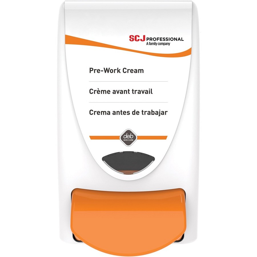 SC Johnson Professional Protect Dispenser - Manual - 1.06 quart Capacity - Durable, Wall Mountable, Antimicrobial, Anti-bacterial - White - 1 Each 