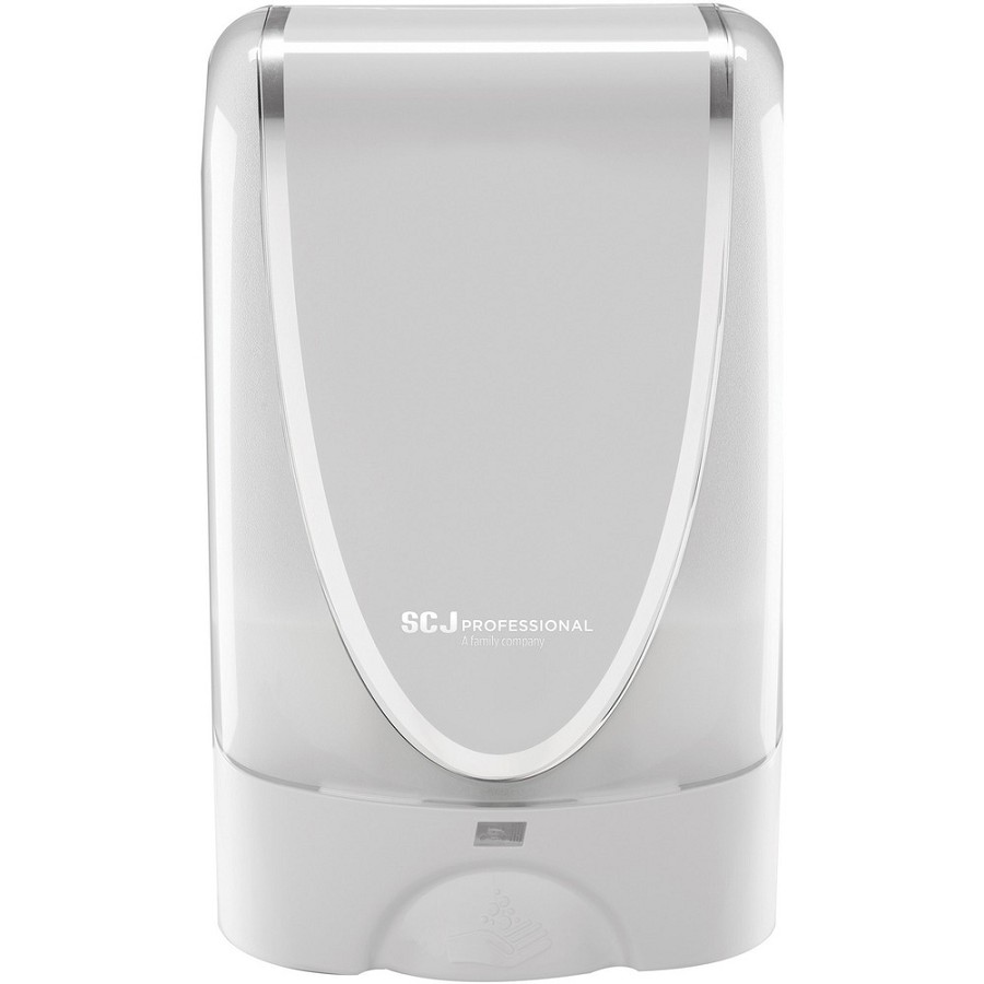SC Johnson TouchFREE Ultra Dispenser - Automatic - 1.27 quart Capacity - Support 4 x D Battery - Touch-free, Wall Mountable - White - 1 Each 