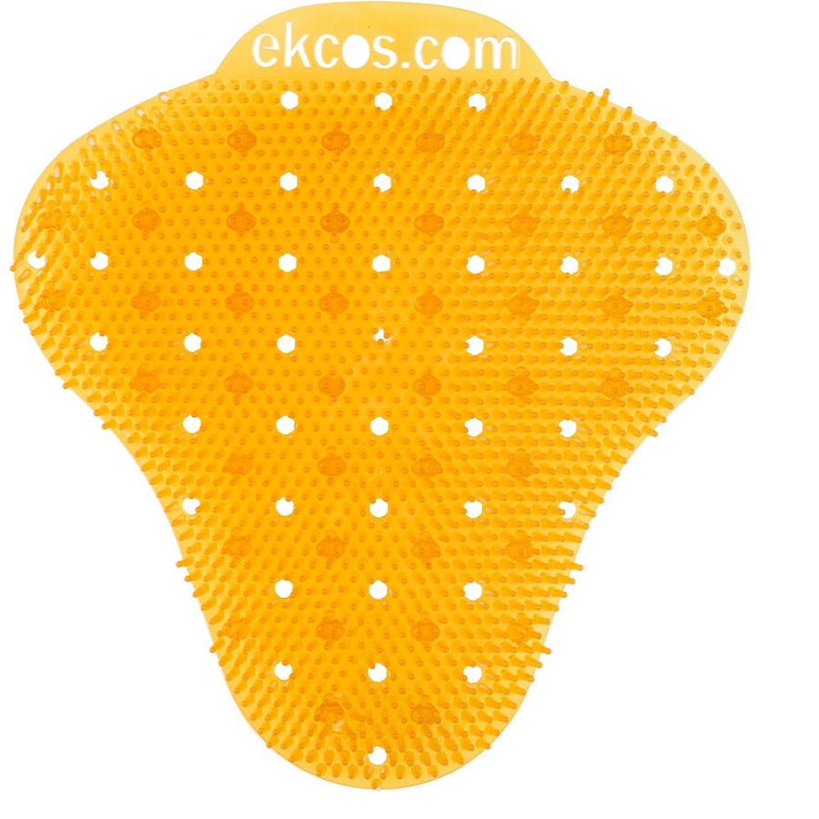 Diversey ekcoscreen Anti-splash Urinal Screen - Lasts upto 60 Days - Anti-splash, Odor Neutralizer, Anti-bacterial, Flexible, Recyclable, Biodegradeable - 12 / Carton - Orange 