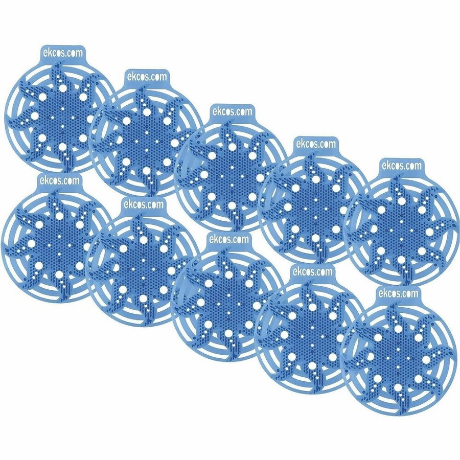 Diversey Power Screen 30+ Day Urinal Screen - Lasts upto 30 Days - Anti-splash, Odor Neutralizer, Anti-bacterial, Flexible, Recyclable - 10 / Carton - Blue 