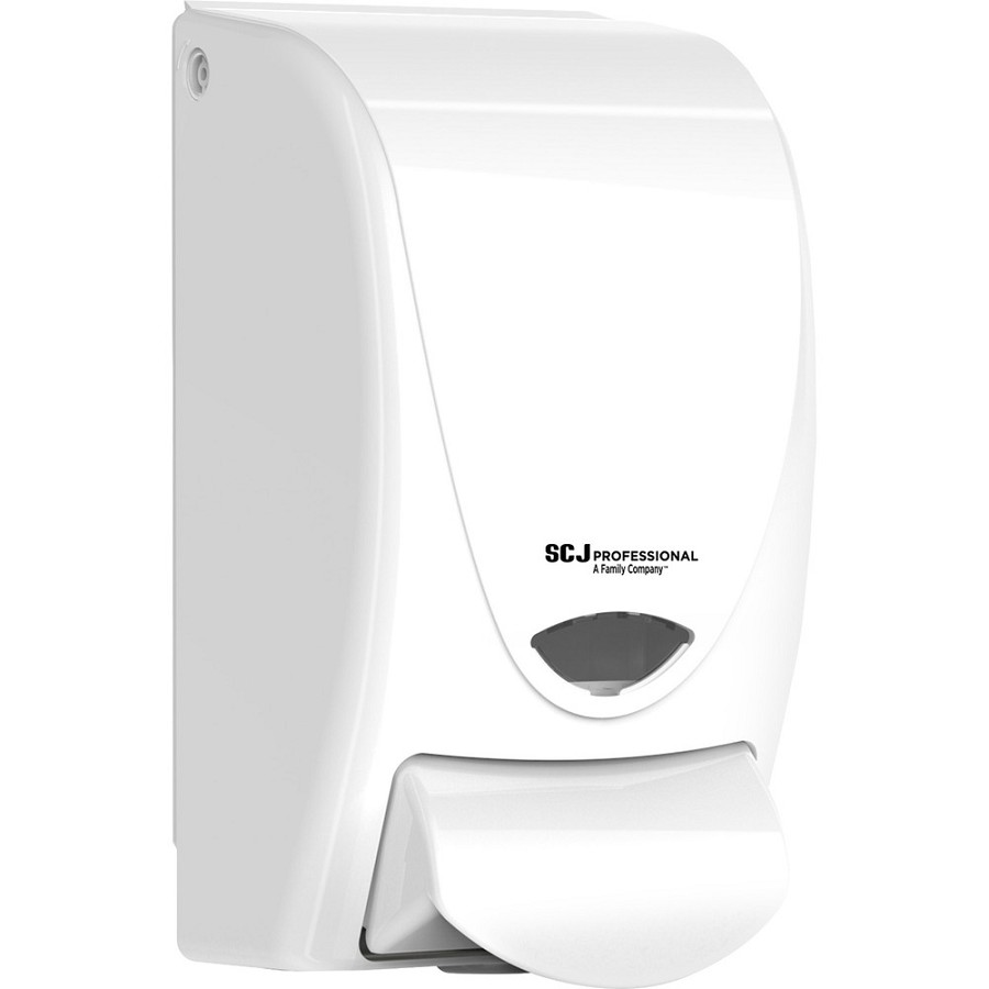 SC Johnson Proline Curve Manual Dispenser - Manual - 1.06 quart Capacity - Durable, Antimicrobial, Anti-bacterial - White - 1 Each 