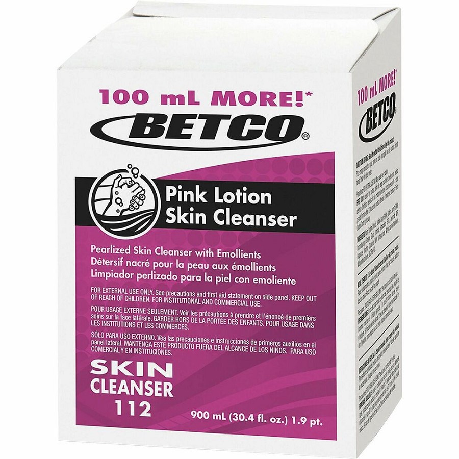 Betco Pink Lotion Skin Cleanser - Floral Scent - Skin, Hand - Moisturizing - Pink - Anti-irritant, pH Balanced - 12 / Carton 