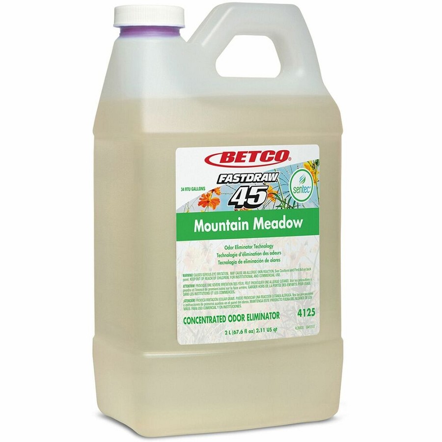 Betco Sentec FastDraw 45 Mountain Meadow Odor Eliminator - Concentrate - 2 / Carton 