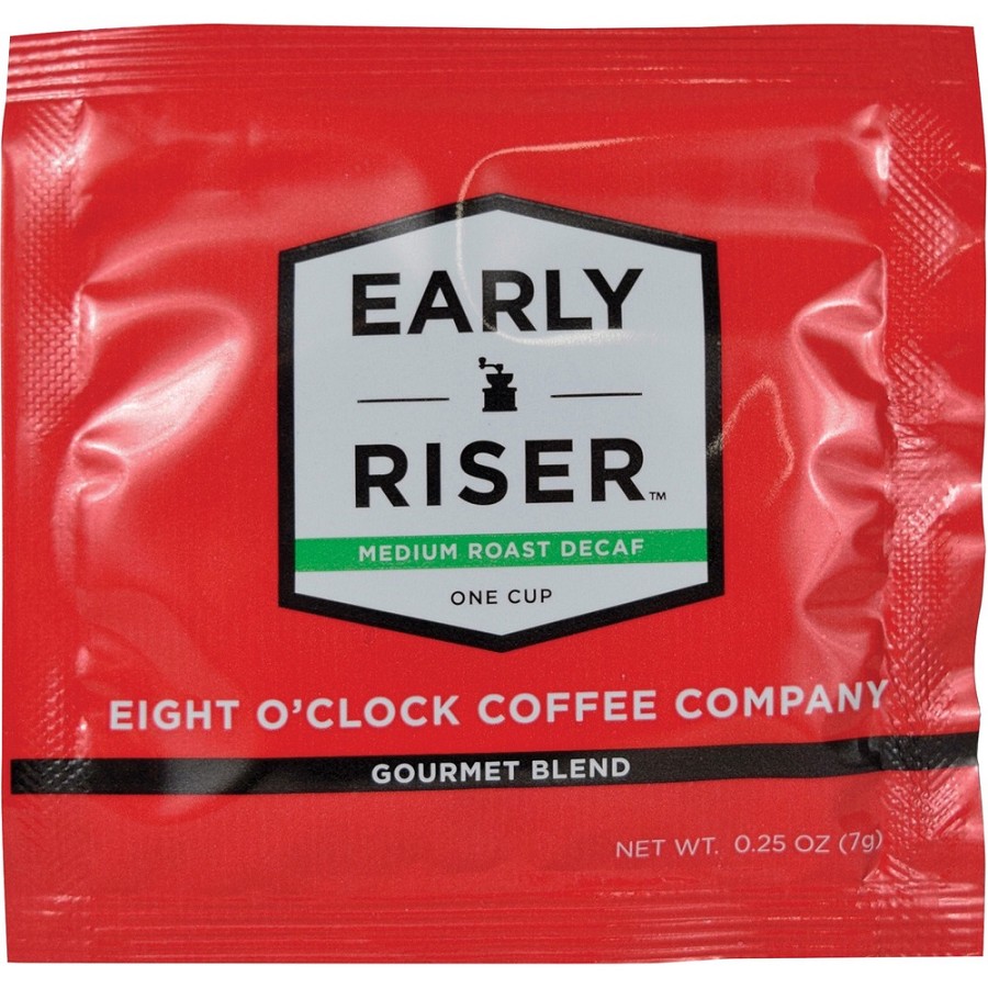 Eight O'Clock Early Riser Decaf Coffee - Medium - Arabica - Decaffeinated - 200 / Carton 
