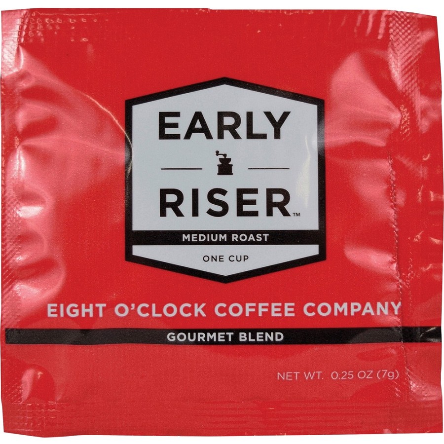 Eight O'Clock Pod Early Riser Coffee - Regular - Medium - Pod - Arabica - 200 / Carton 