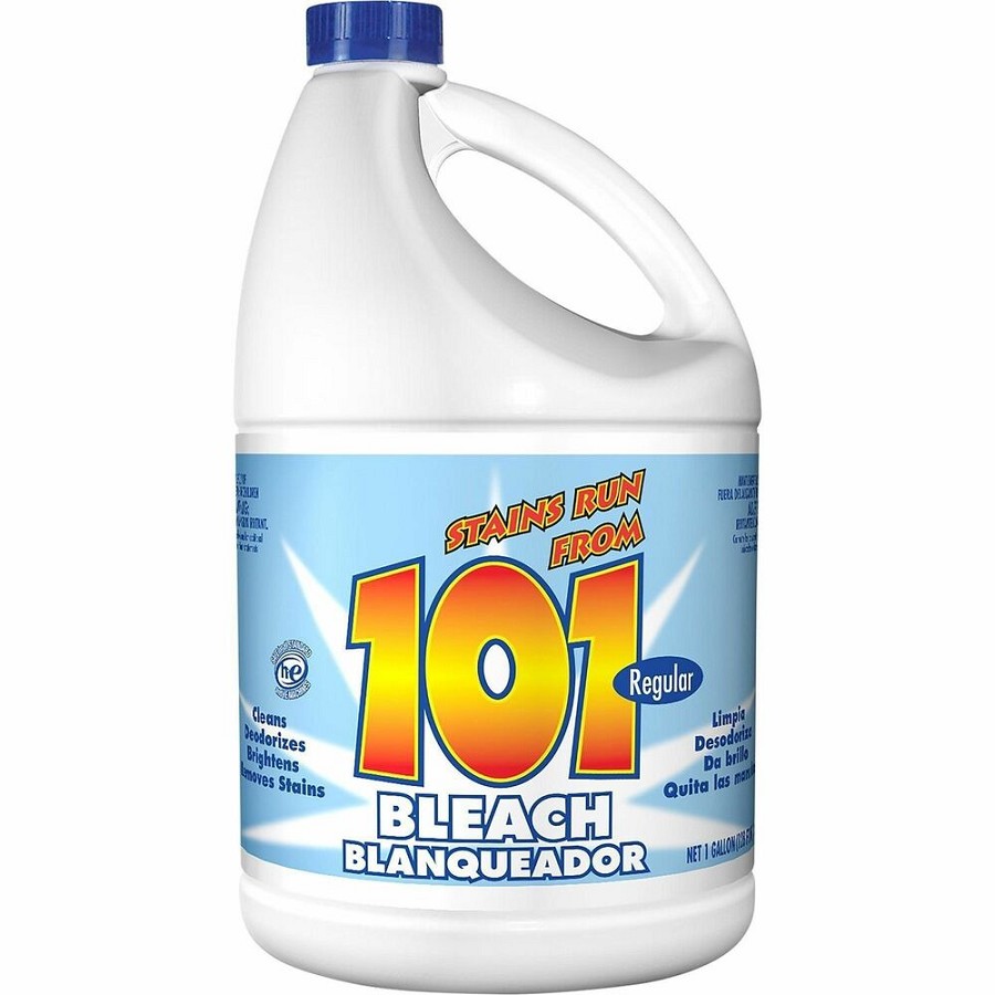 KIK Custom 101 Regular Bleach - 128 fl oz (4 quart) - Deodorize - Clear - 6 / Carton 