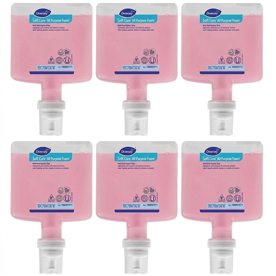Diversey IntelliCare Refill Foam Body Wash - Lemon Tea Splash, Citrus Scent - 1.37 quart - Kill Germs, Dirt Remover - Hand, Body, Washroom - Pink - pH Balanced - 1 Each 