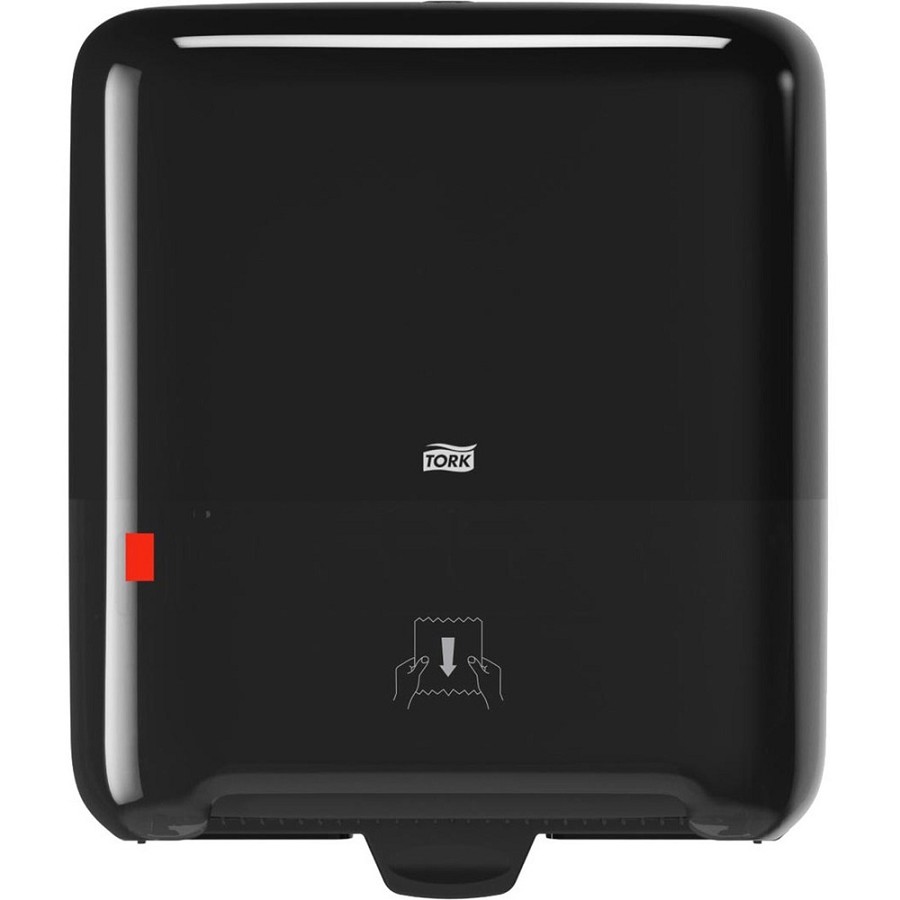 TORK Tork Matic Hand Towel Roll Dispenser Black H1 - Roll Dispenser - 15' Height x 13.2' Width x 8.1' Depth - Plastic - Black - Hygienic - 1 Carton 