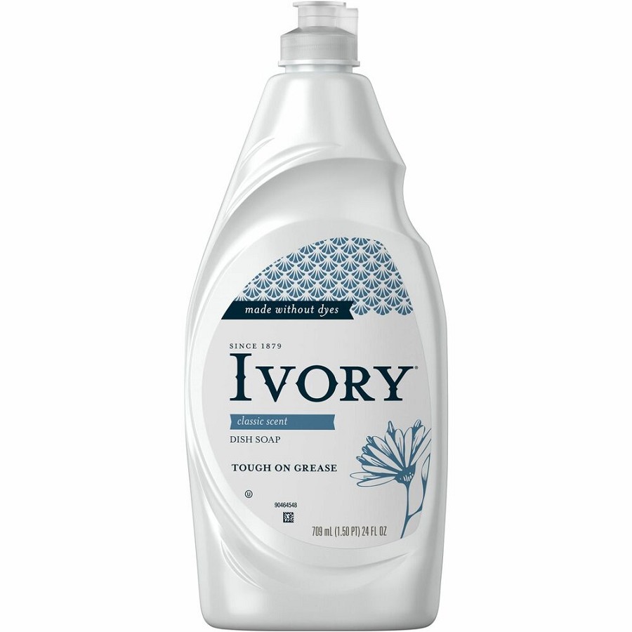 Ivory Ultra Classic Dish Liquid - Concentrate - 24 fl oz (0.8 quart) - Mild Scent - Long Lasting - Clear Bottle - 10 / Carton 