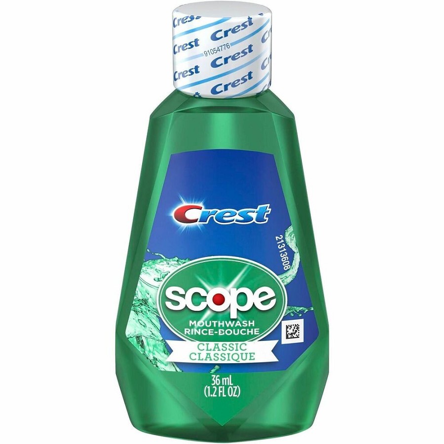 Scope Classic Mouthwash - For Bad Breath - Mint - 1.20 fl oz - 180 / Carton 