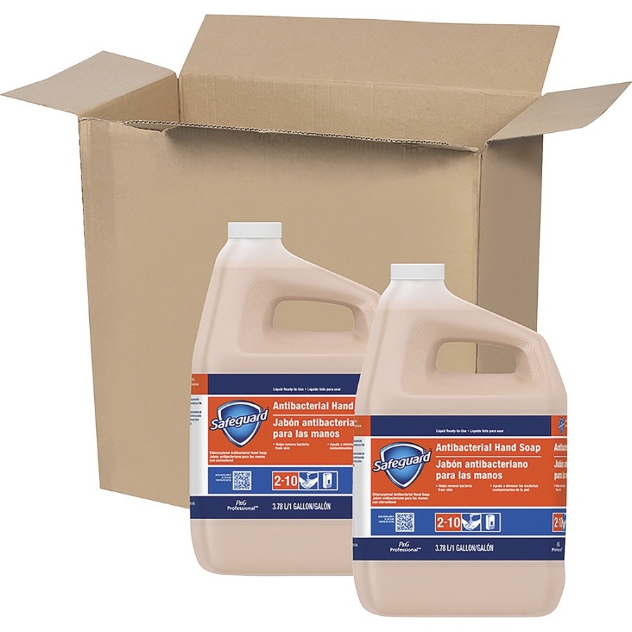 Safeguard Antibacterial Hand Soap - 1 gal - Bacteria Remover, Dirt Remover, Kill Germs - Hand - Moisturizing - Antibacterial - Peach - Rich Lather - 1 Carton 