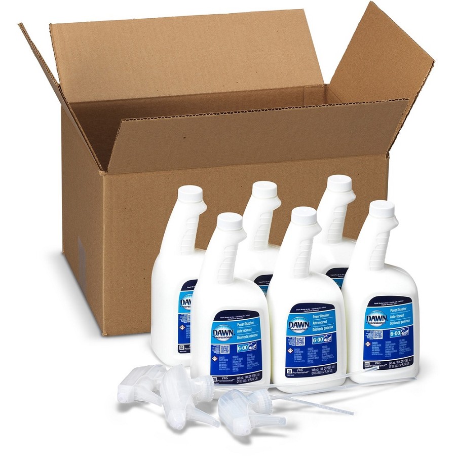 Dawn Professional Power Dissolver - Ready-To-Use - 32 fl oz (1 quart) - Scrub-free, Unscented, Chemical-free - Clear Spray Bottle - 6 / Carton 