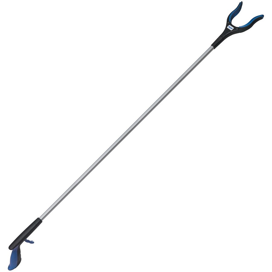 Ettore Grip 'n Grab Multipurpose Pickup Tool - 50' Length - Blue, Black - Rubber, Aluminum, Plastic - Rust Proof, Comfortable Grip, Lightweight - 1 Each 