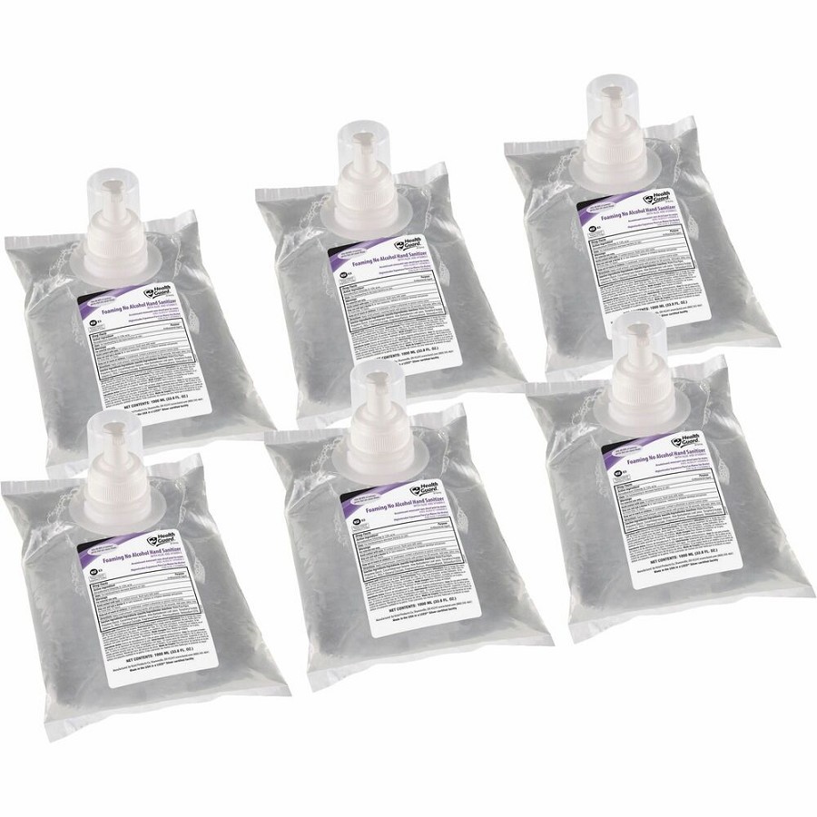 Health Guard Hand Sanitizer Foam - Light Linen Scent - 1.06 quart - Kill Germs - Multipurpose, Hand - Moisturizing - Clear - Dye-free, No Rinse, Fast Acting, Non-flammable, Odorless - 6 / Carton 