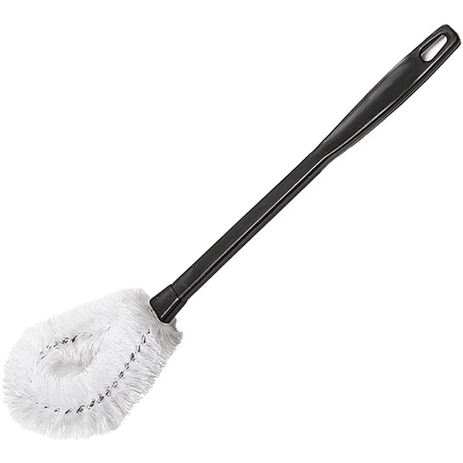 Genuine Joe Toilet Brush - Plastic Handle - Natural - 1 Each 