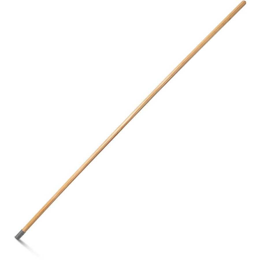 Genuine Joe Screw Mop Replacement Handle - 60' Length x 0.94' Diameter - Natural - Hardwood, Metal - 1 Each 