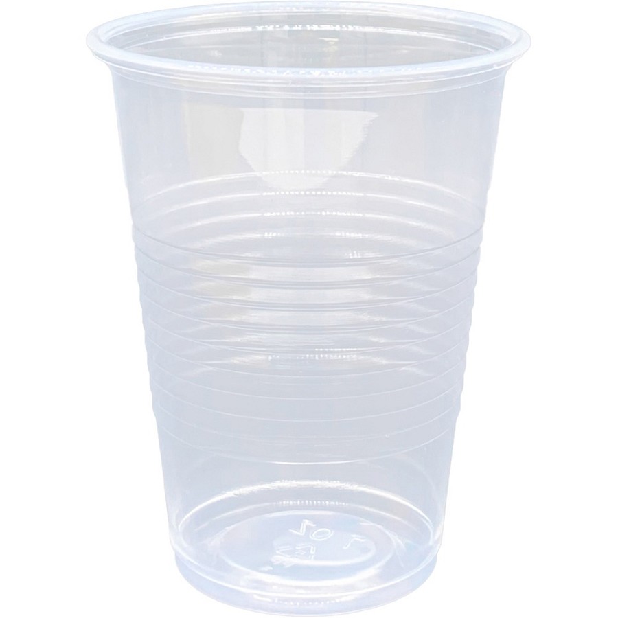 Genuine Joe 7 oz Transparent Beverage Cups - 7 fl oz - Clear - Plastic - Beverage, Cold Drink - 100/Pack - 25 / Carton 