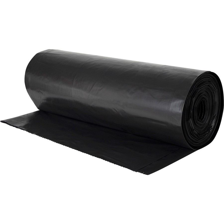 Genuine Joe Heavy-duty Trash Can Liners - 55 gal Capacity - 58' Length x 39' Width x 2.70 mil (69 Micron) Thickness - Black - Waste Disposal, Debris, Office Waste, Food Waste - 50 / Carton 
