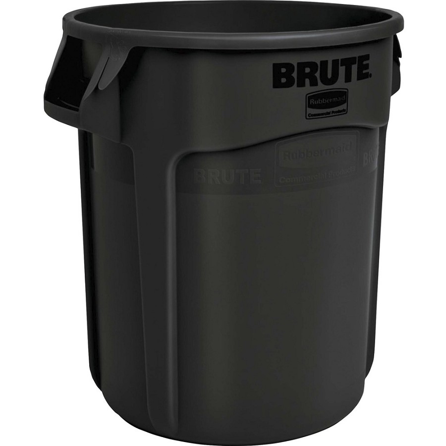Rubbermaid Commercial Brute 55-gallon Container - 55 gal Capacity - Round - UV Resistant, Fade Resistant, Crack Resistant, Warp Resistant, Crush Resistant, Reinforced Base, Durable, Tear Resistant, Damage Resistant, Vented, Contoured Base Handle, ... - 33 