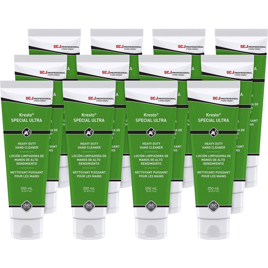SC Johnson Kresto Special Ultra Hand Cleaner - 8.45 fl oz - Paint Remover - Hand, Industrial, Automotive - Brown - Soap-free, Heavy Duty, Odorless, Silicone-free - 12 / Carton 