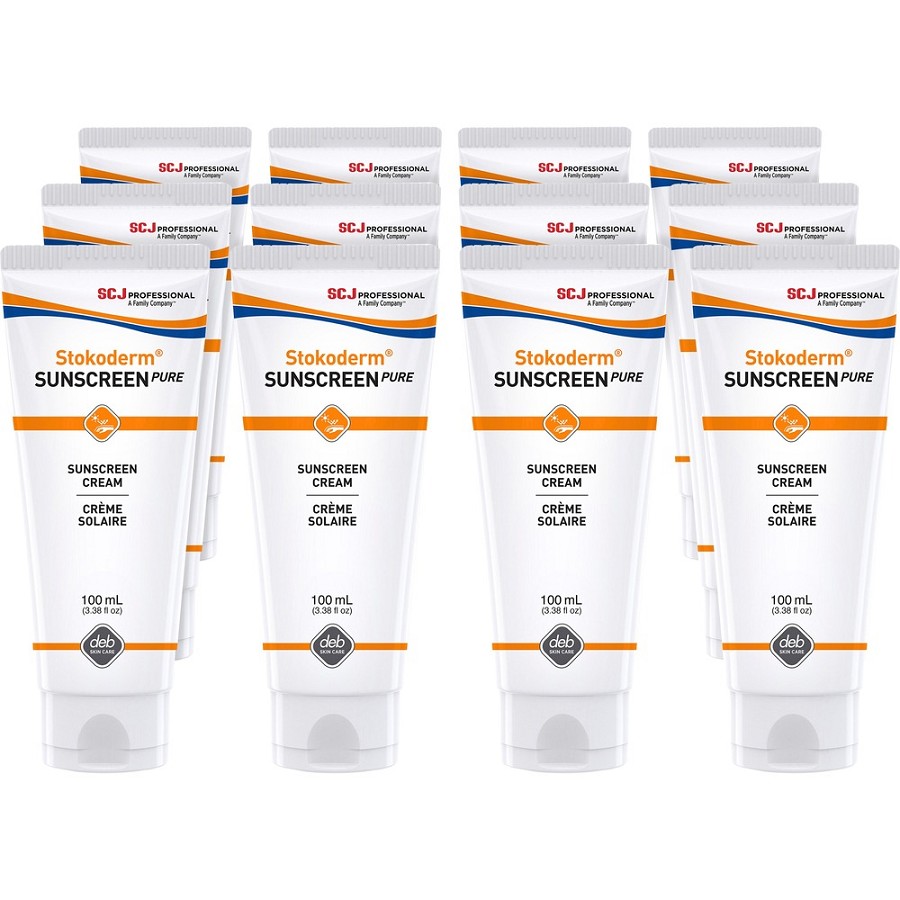 SC Johnson UV Skin Protection Cream - Cream - 3.38 fl oz - SPF 30 - Skin, Industrial, Automotive, Education - UV Resistant, Water Resistant, Perfume-free, Non Allergic, Non-irritating, Non-greasy, UVA Protection, UVB Protection Tube - 12 / Carton 