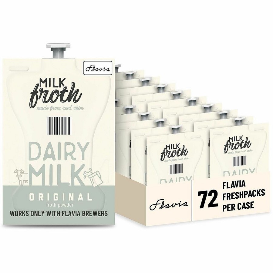 Flavia Real Milk Froth Powder Freshpack - Compatible with Flavia Creation 300, Flavia Creation 600 - Original Flavor - 1 Serving - 72 / Carton 