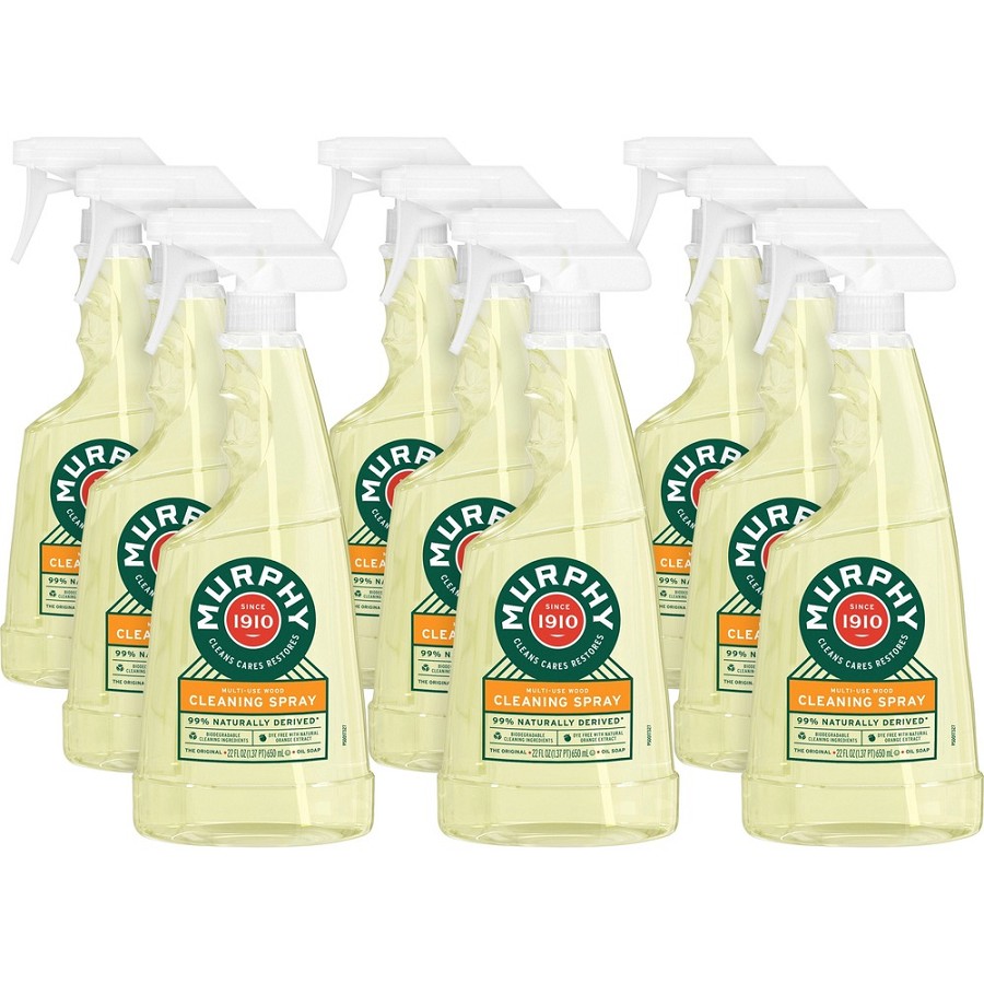 Murphy Oil Soap Multi-use Spray - For Multipurpose - Ready-To-Use - Spray - 22 fl oz (0.7 quart) - Fresh Orange Scent - Orange Bottle - 9 / Carton 