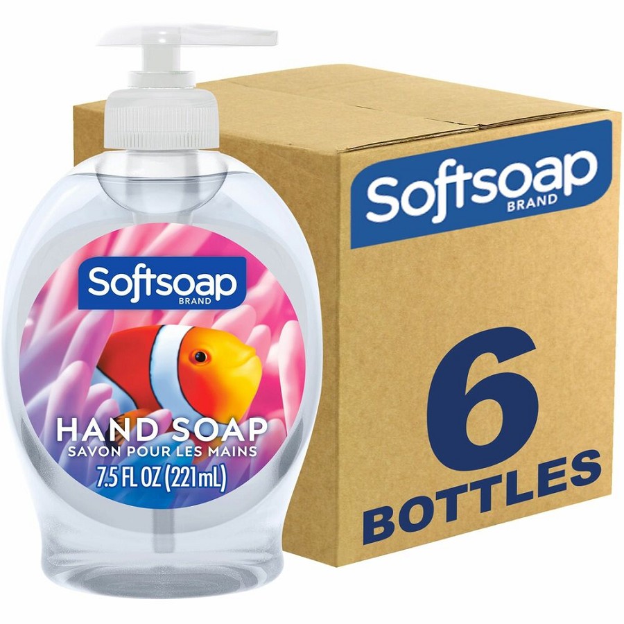 Softsoap Aquarium Hand Soap - Fresh Scent Scent - 7.50 fl oz - Soil Remover, Bacteria Remover, Dirt Remover, Kill Germs - Hand, Skin - Moisturizing - Antibacterial - Clear - Rich Lather, Recyclable, Paraben-free, Phthalate-free, pH Balanced, Biodegradable 