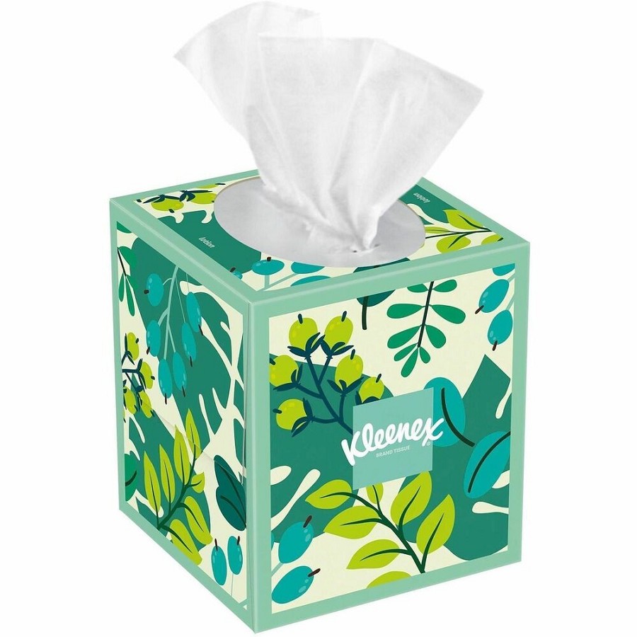 Kleenex Soothing Lotion Tissues - 3 Ply - WhiteBox - 60/Box - 27 / Carton 