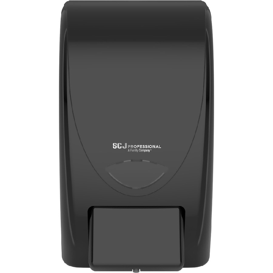 SC Johnson Proline Curve Manual Dispenser - Manual - 2.11 quart Capacity - Anti-bacterial, Wear Resistant, Durable, Push Button, Hygienic, Locking Mechanism, Wall Mountable - Black - 1 Each 