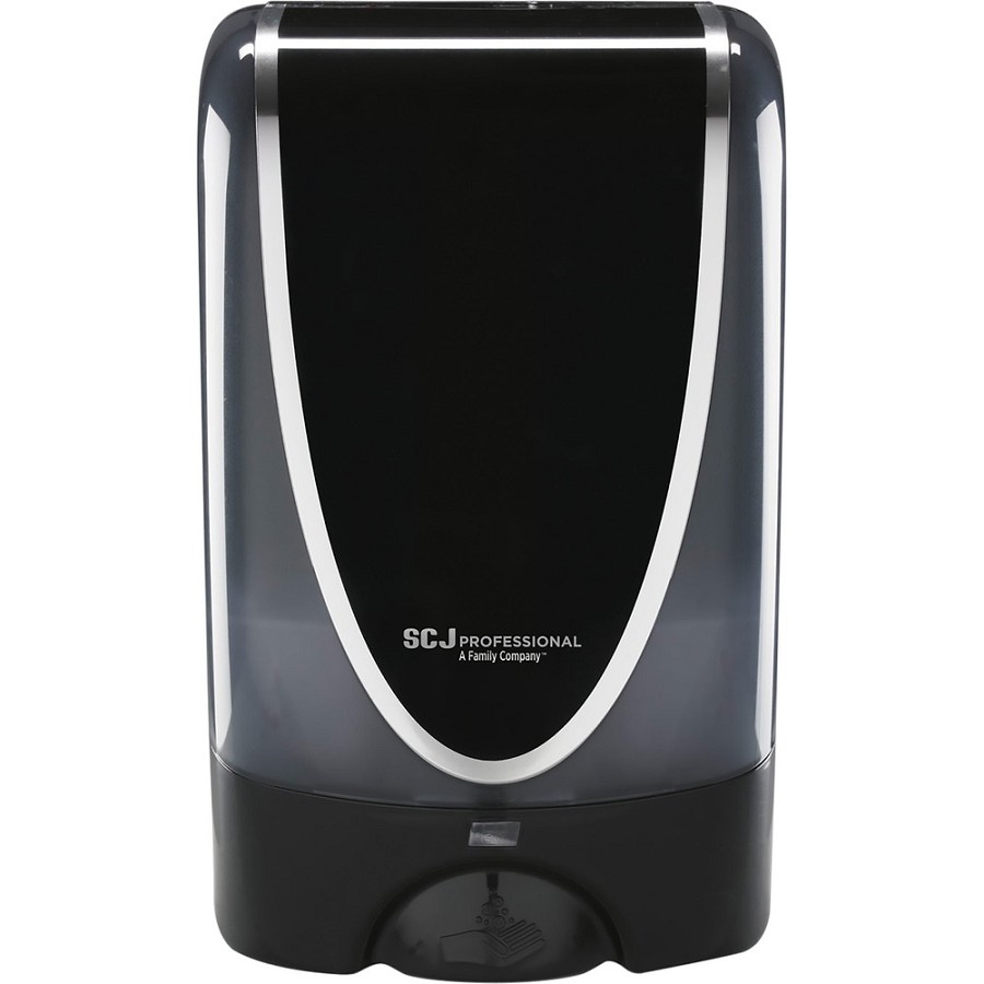 SC Johnson TouchFREE Ultra Dispenser - Automatic - 1.27 quart Capacity - Support 4 x D Battery - Compact, Touch-free, Locking Mechanism, Wear Resistant, Tear Resistant, Wall Mountable - Black - 1 Each 